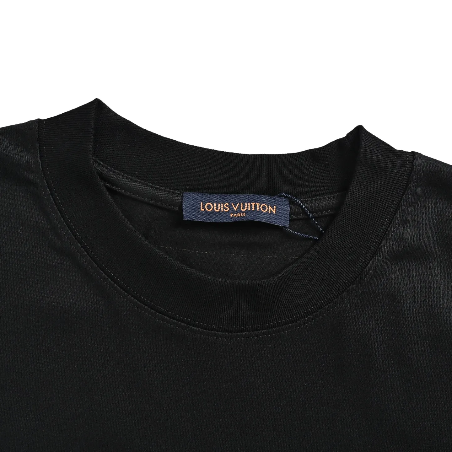 Louis Vuitton/Louis Vuitton three-flower large patch embroidered round neck short sleeves on the back